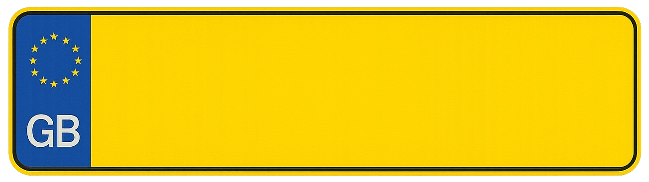 UK Number Plate Background